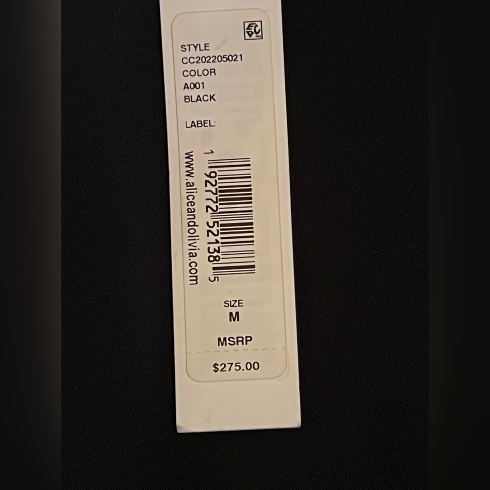 Alice + Olivia Elegant Black Camisole with Gold Chains ew with tag - Picture 7 of 7